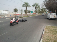 يافا: إصابة طفيفة لسائق دراجة نارية بحادث طرق ذاتي